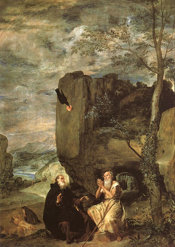 Diego Velazquez Saint Anthony Abbot Saint Paul the Hermit